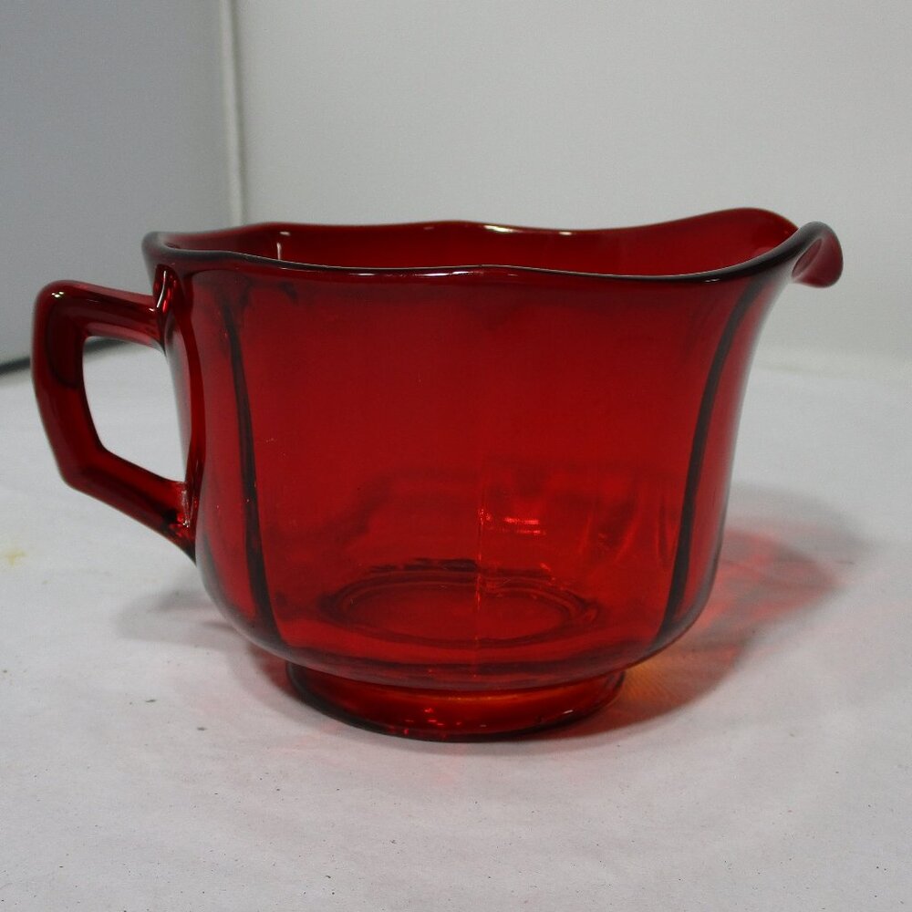 Vintage Ruby Red Amberina  Imperial Glass Creamer Molly 725